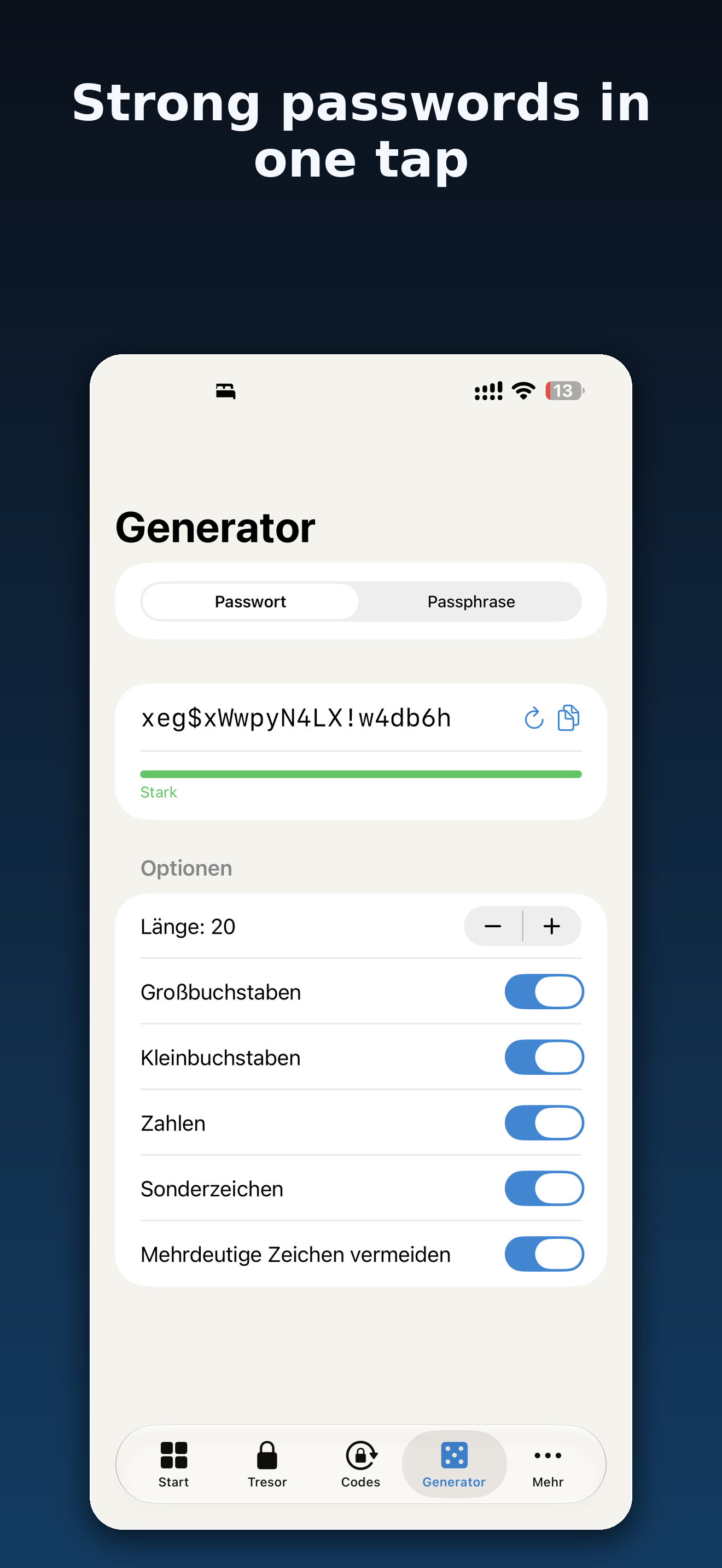 KeyNook password generator