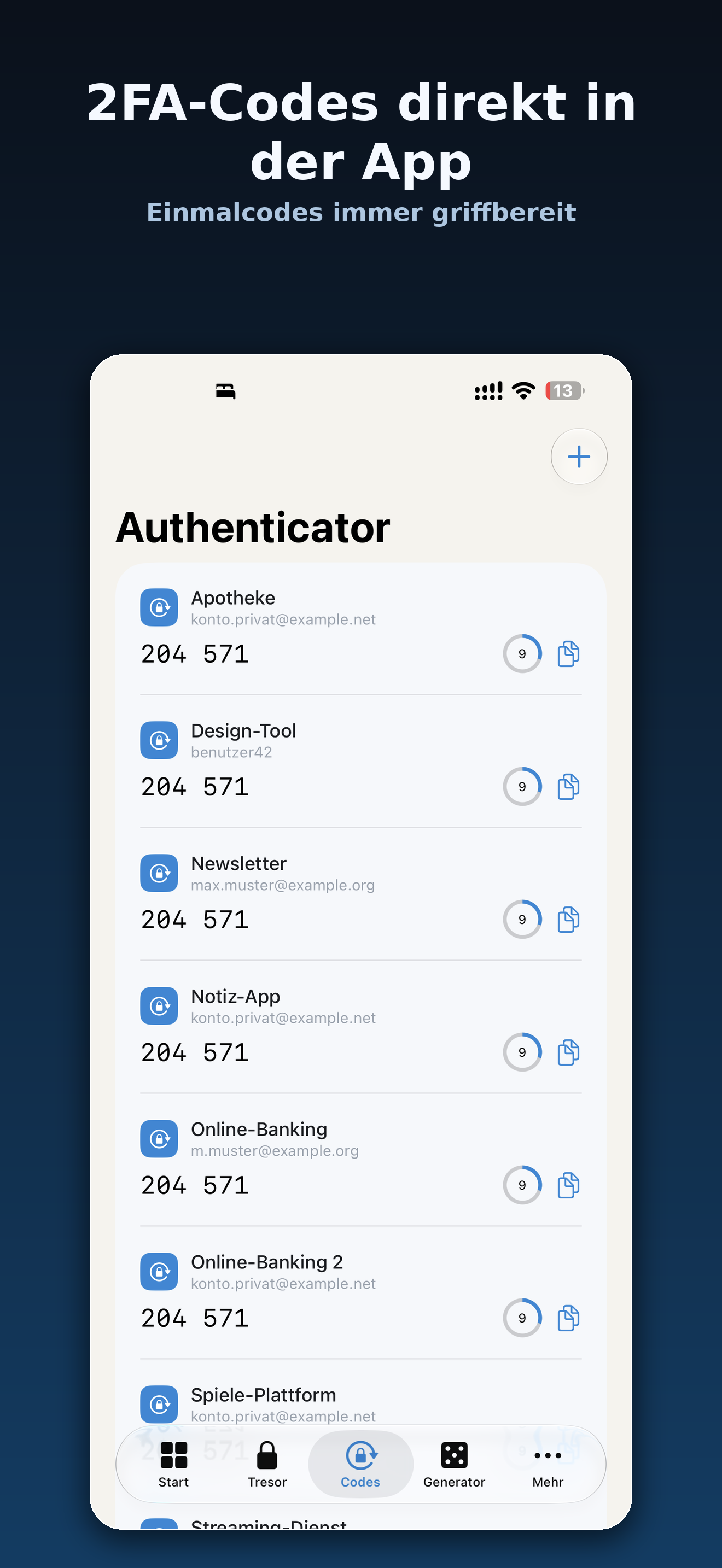 KeyNook 2FA-Authenticator